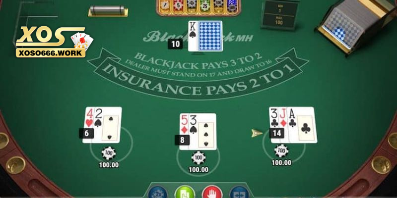 Diễn biến ván game Blackjack chi tiết 